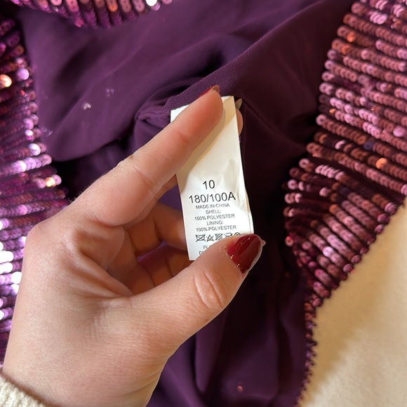 KATE SPADE NEW YORK Gradient Long-Sleeve Sequin Mini Dress - Picture 6 of 8